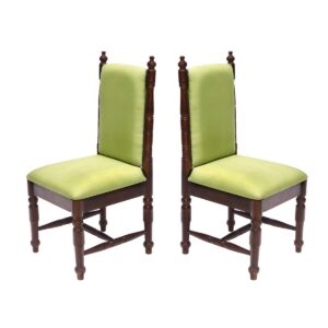 Stylish Spiral Long Back Chair Set of 2
