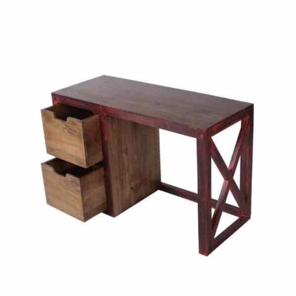 Teak Wood Study Table With Stool 4
