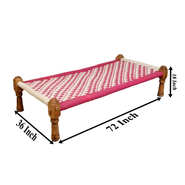 Traditional Indian Wooden Day Bed 1