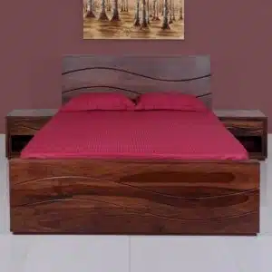 Victor Solid Wood Queen Size Bed