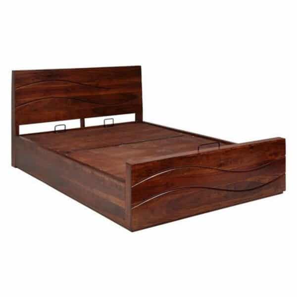 Victor Solid Wood Queen Size Bed 4
