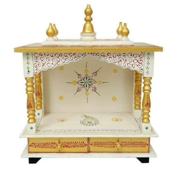 Wood Home Temple For Home Office Gold 2