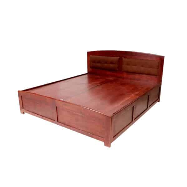 Wooden Classical Push Up Bed Natural Solid Wood