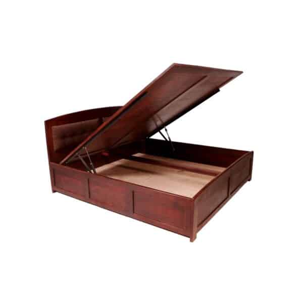 Wooden Classical Push Up Bed Natural Solid Wood2