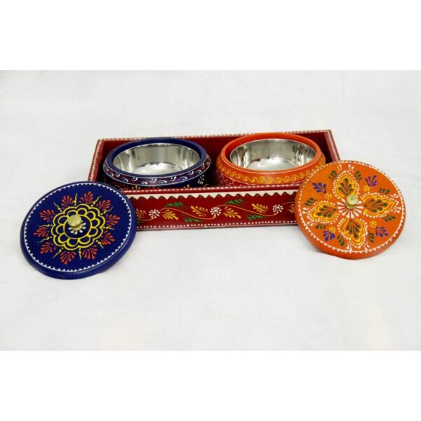Wooden Hand Painted Dry Fruits Gift Box Home Decor 2