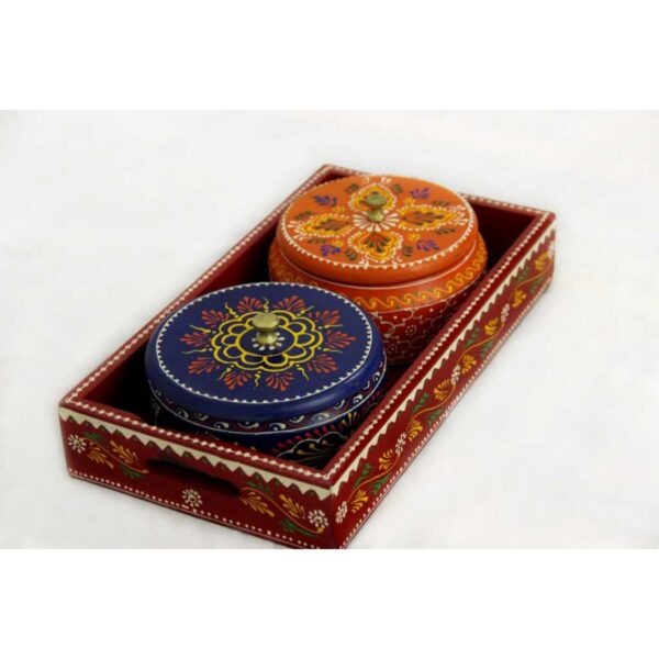 Wooden Hand Painted Dry Fruits Gift Box Home Decor 3