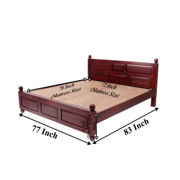 Wooden Plain Classical Bed4