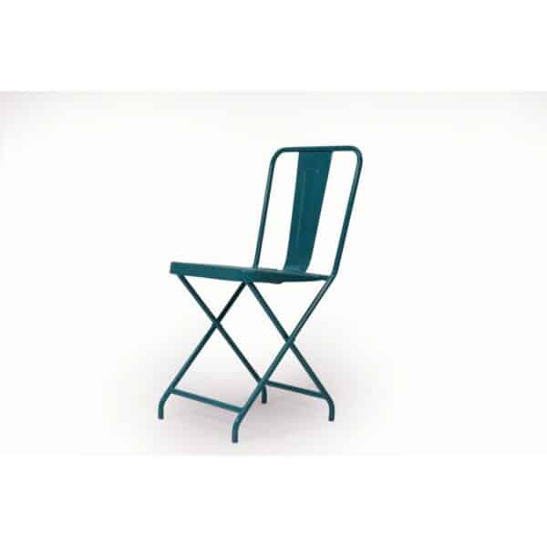 Bright Metallic Folding Chair Green2