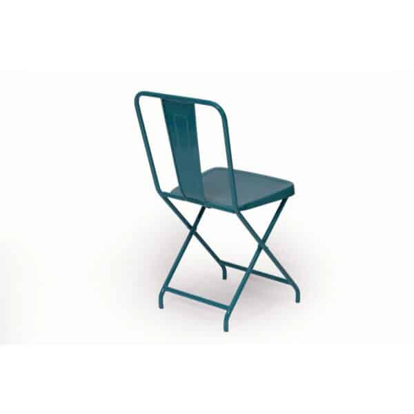 Bright Metallic Folding Chair Green3