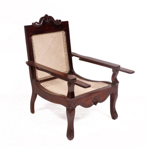 Classical Lean Back Cane Easy Chair2