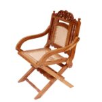 Classical Southern Summer Cane Teak Folding Chair