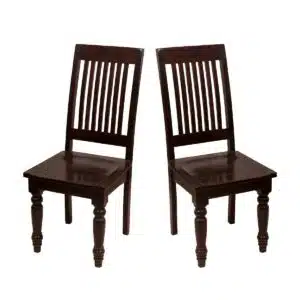 Colonial Simple Wooden Chair Set of 2