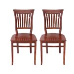 Curvy Back Chair Set of 2