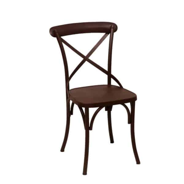 Dark Brown Metal Exotic Hue Chair Set of 21