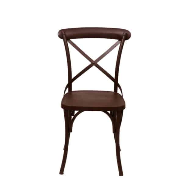 Dark Brown Metal Exotic Hue Chair Set of 22
