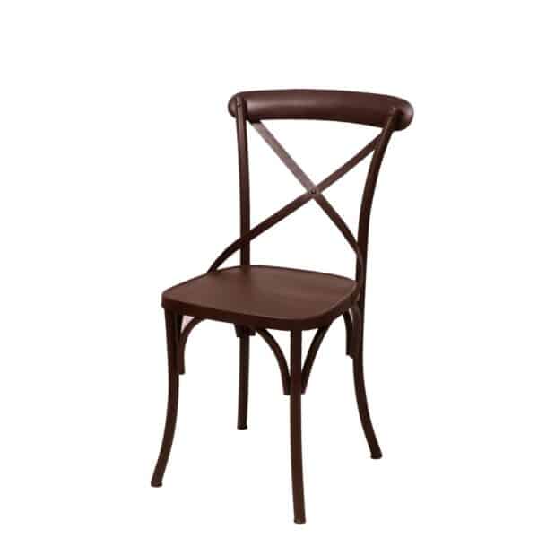 Dark Brown Metal Exotic Hue Chair Set of 23