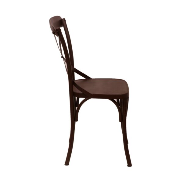 Dark Brown Metal Exotic Hue Chair Set of 24