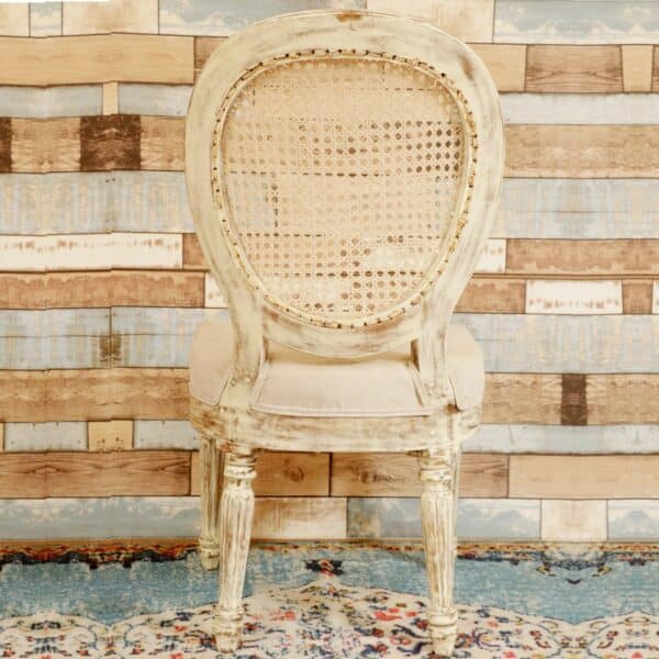 Distressed White Comfort Chair Set of 24