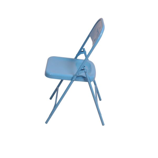Metallic Durable Blue Folding Chair1