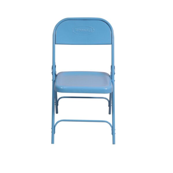 Metallic Durable Blue Folding Chair4
