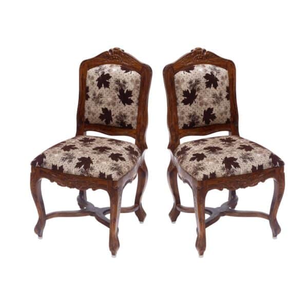 Natural Tone Royal Chair Set of 2
