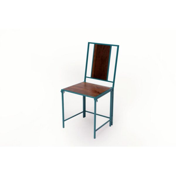 Sea Green Wooden Metallic Dining Folding Chair Set of 23