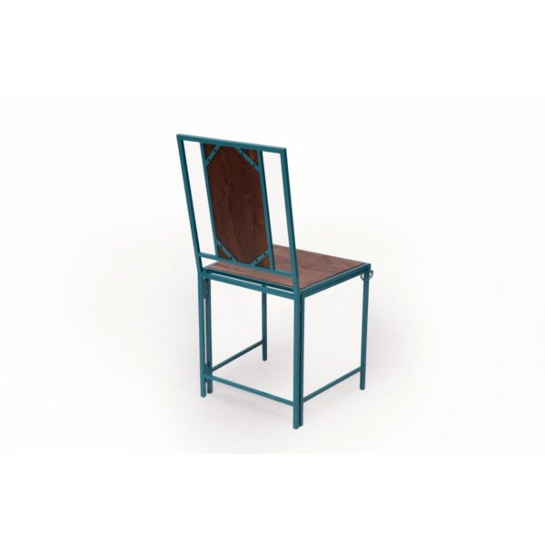 Sea Green Wooden Metallic Dining Folding Chair Set of 24