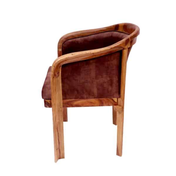 Sheesham Wood Comfy Upholstered Chair2