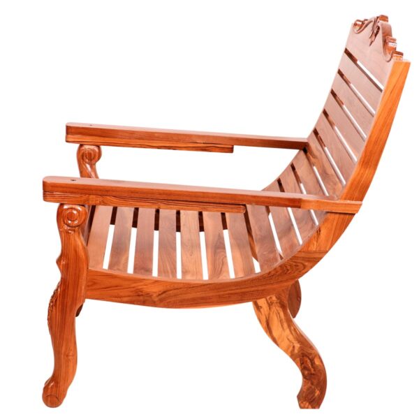 Solid Wood Stripped Traditional Recliner2