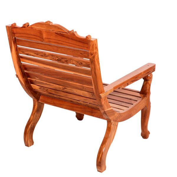 Solid Wood Stripped Traditional Recliner5