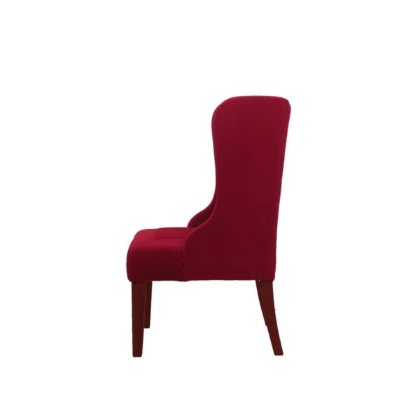 Stylish Bright Red Winged Chair2