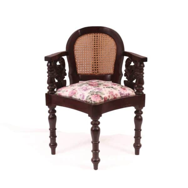 Stylish Cane Backed Colonial Chair