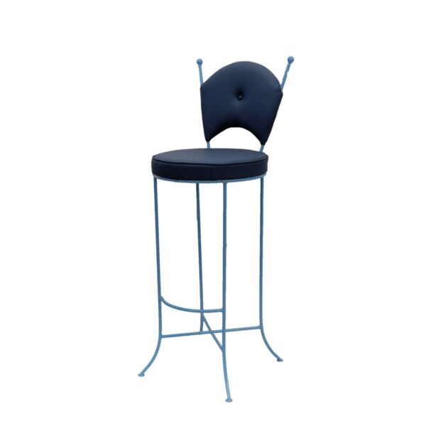 Stylish Classical Blue Attitude Bar Chair 2