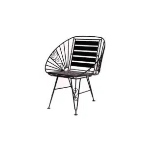 Stylish Metallic Arm Garden Chair