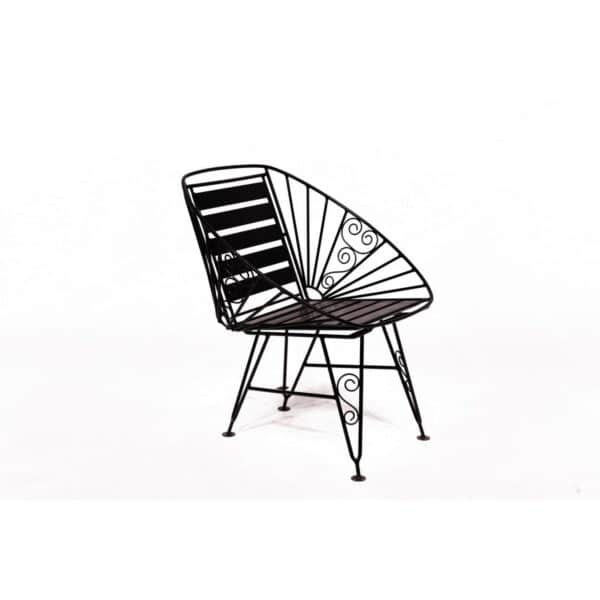 Stylish Metallic Arm Garden Chair4