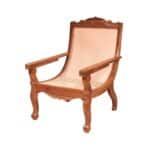 Teak Wood Cane Back Easy Chair