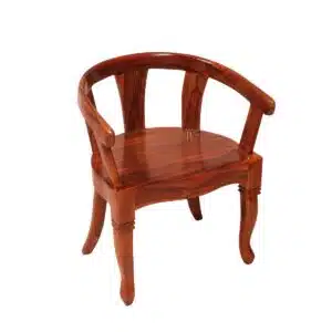 Teak polish Rounded Arms sheesham wood Chair