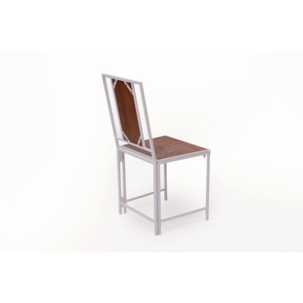 White Wooden Metallic Dinning Folding Chair Set of 24