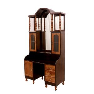 Classic Design Dual Tone Teak Wood Finish Dresser 1