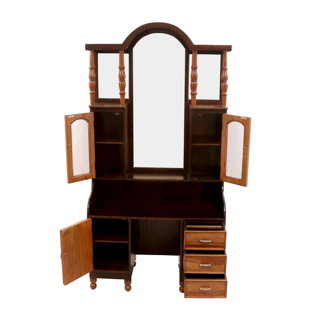 Teak Wood Polished Wooden Dressing Table 4x6 Feet in Mangalore at best  price by Tk Wood Industries And Furnitures - Justdial