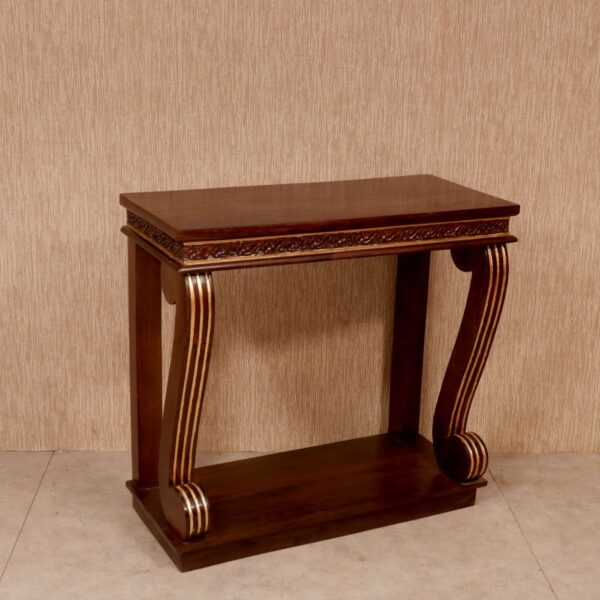 Curved Wooden Console Table 1