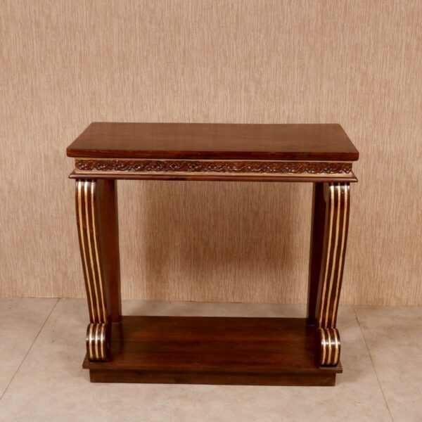 Curved Wooden Console Table 2