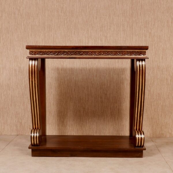Curved Wooden Console Table 3