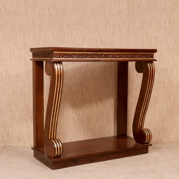 Curved Wooden Console Table 4