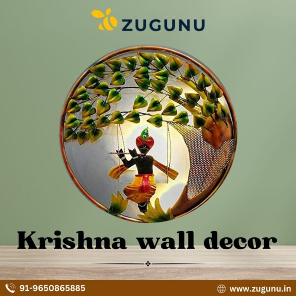 Divine Krishna Wall Decor On Zugunu