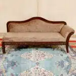 Elegant Three Seater Teak Wood Luxury Sofa