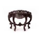 Inquisitive Carved Teak Wood Console Table