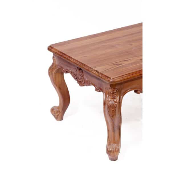 Intricate Carved French Royal Teak Center Table2