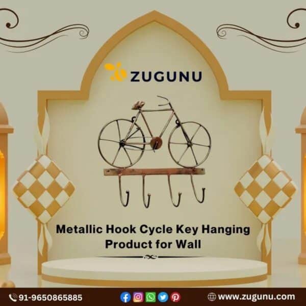 Metallic Hook Cycle Key Hanging Wall Decor From Zugunu 1 1
