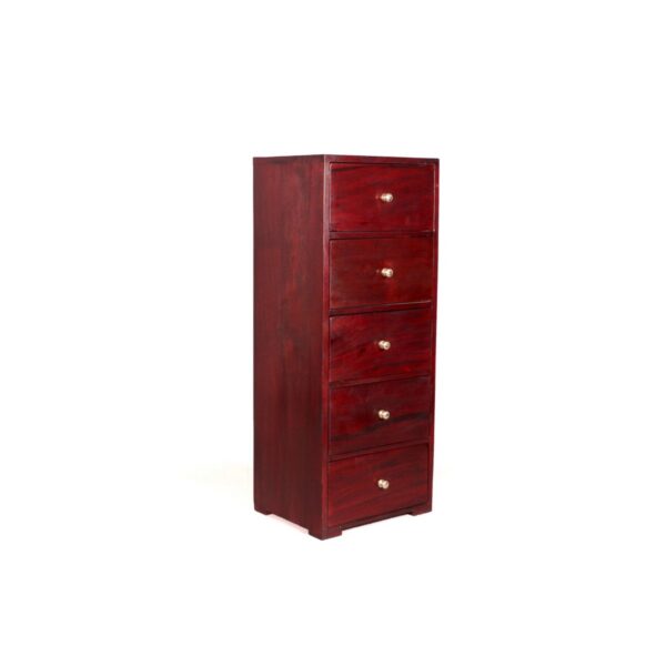 Natural Solid Wood Minimalist 5 Drawers Chest3